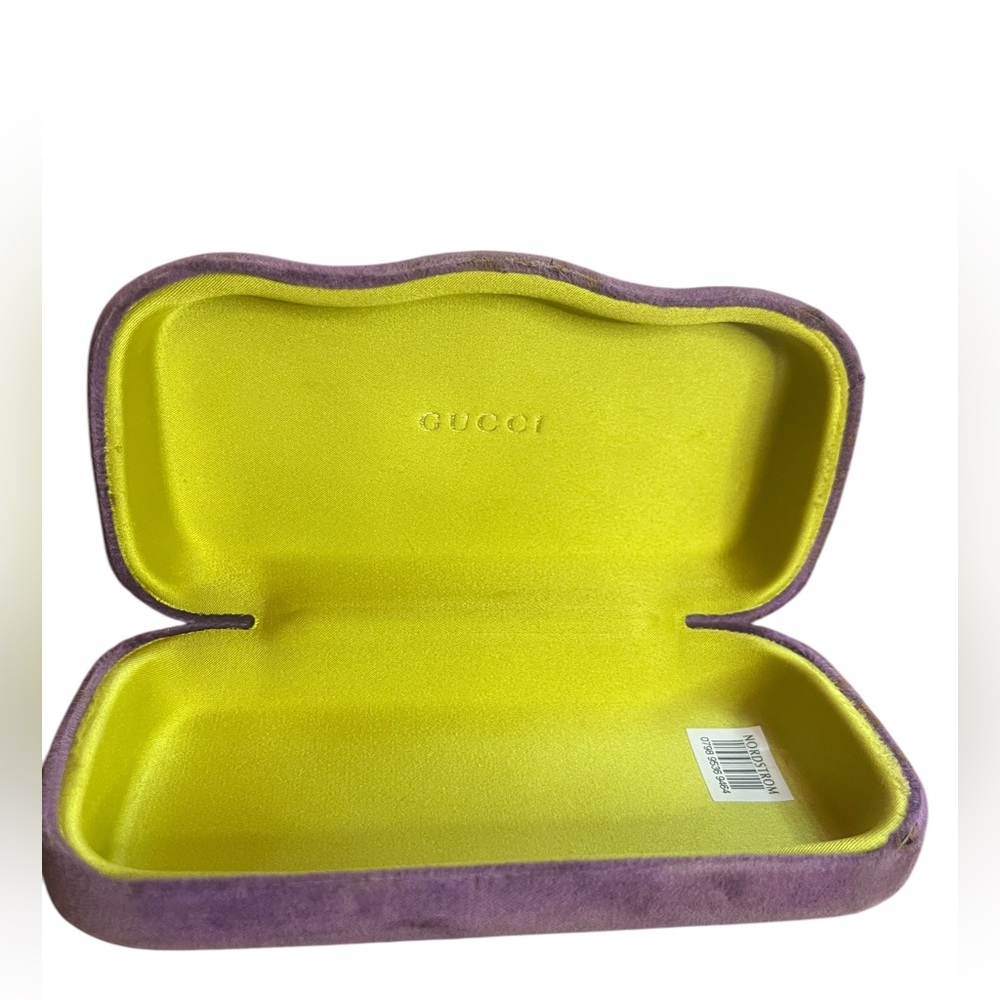 Gucci Purple Velvet Sunglasses Case with Pouch - Picture 3 of 8